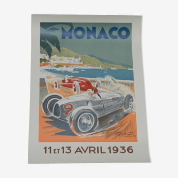 Poster Monaco Grand Prix of 1936