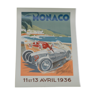 Poster Monaco Grand Prix of 1936