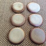 Series of 6 sandstone plates