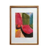 Framed abstract collage