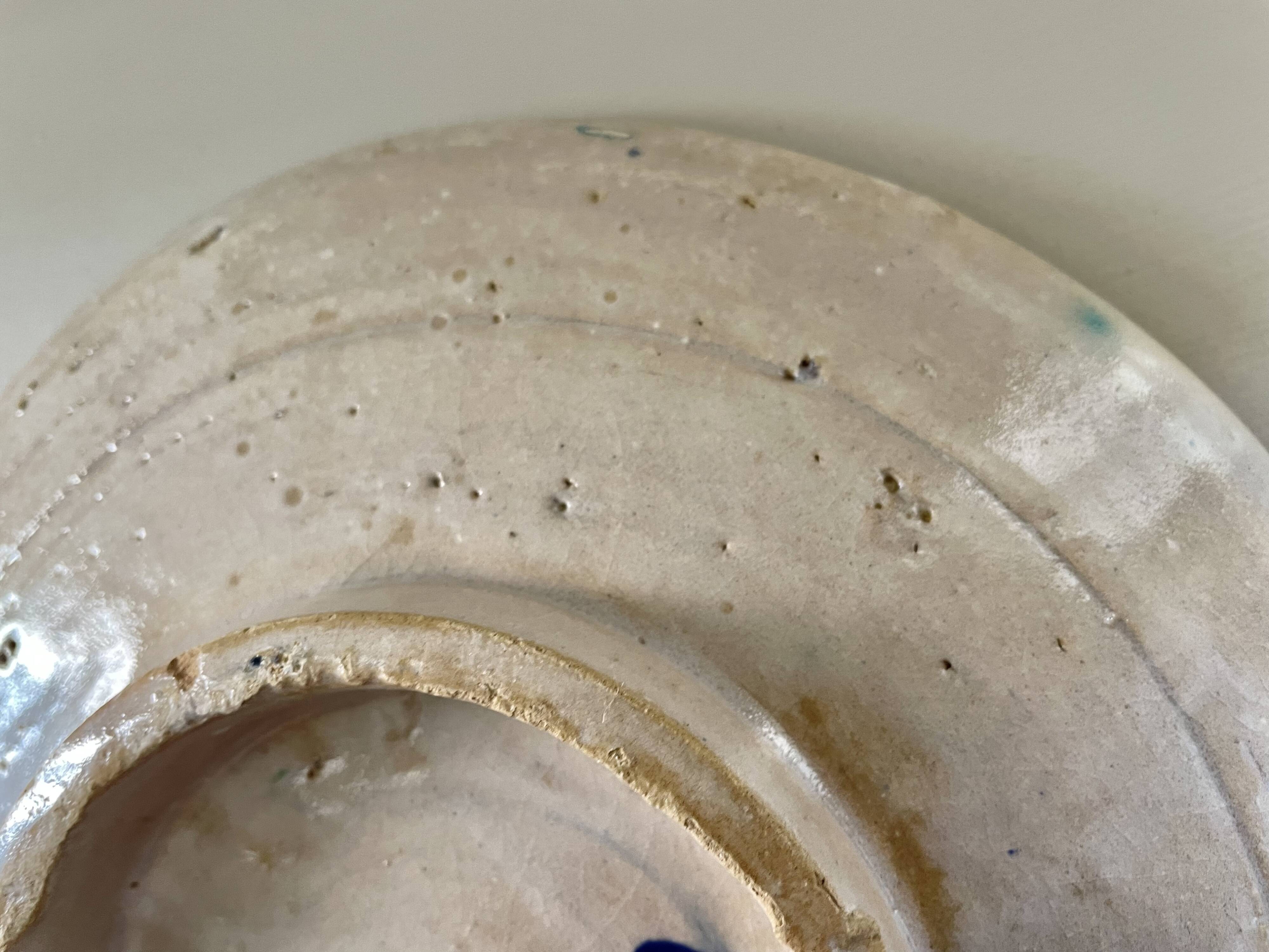 Cobalt blue Moroccan plate