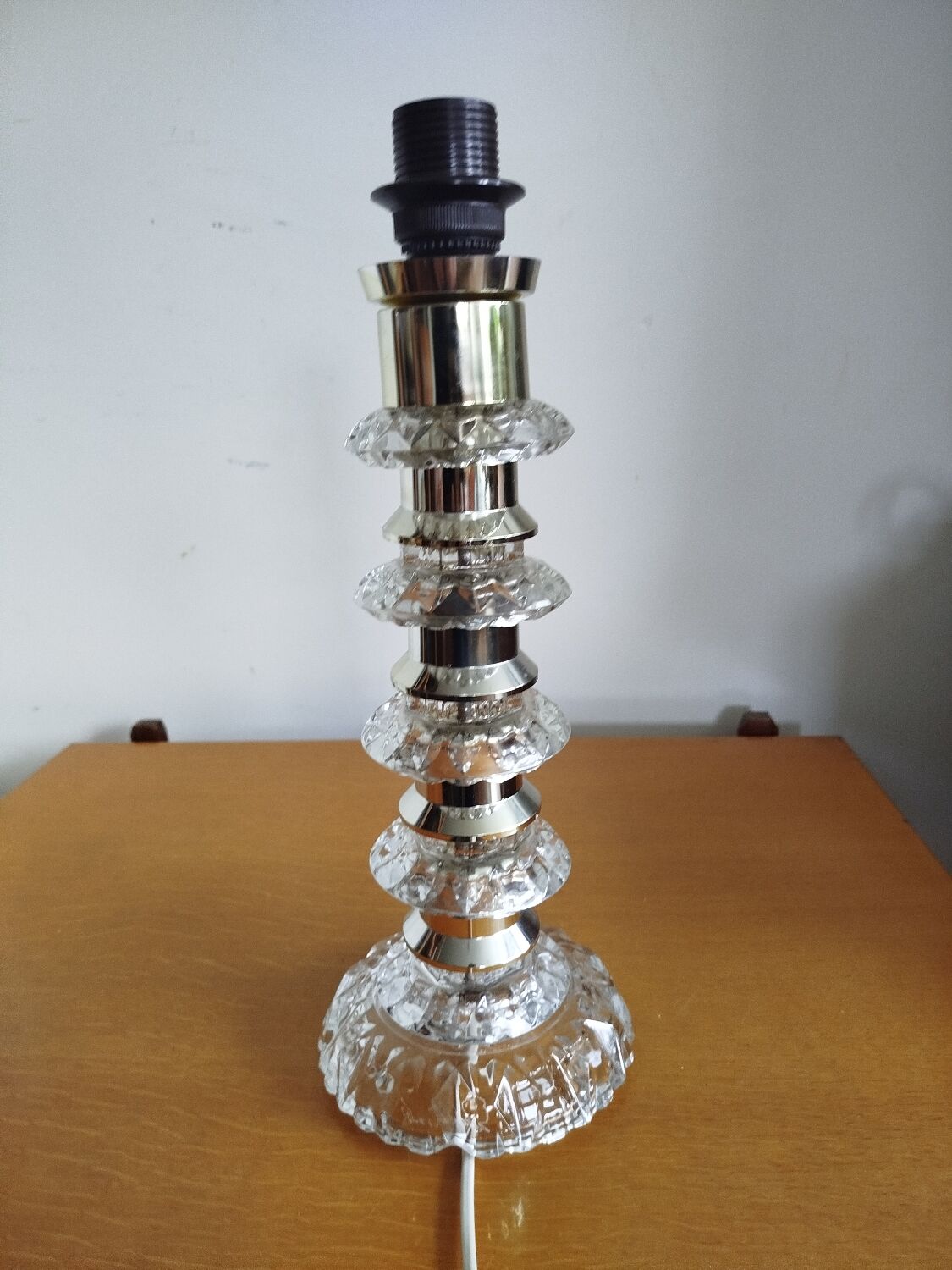 Iconic Carl Fagerlund x Orrefors lamp – cut glass, 1960s