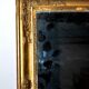 Old mercury mirror Restoration 19th century - Gilded frame with leaf