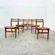 Ensemble de 6 chaises de style scandinave en hêtre, 1970