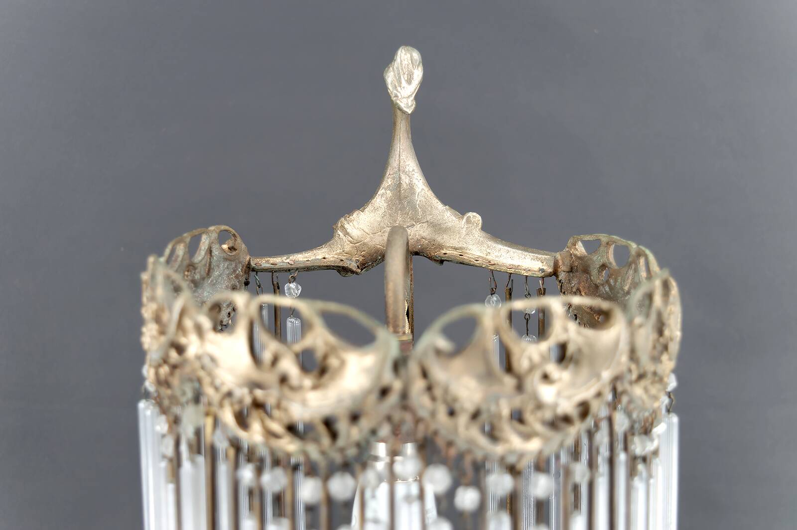 Bronze Lamp and Pendants by H. Guimard, France, Art Nouveau, c. 1910