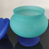 Frosted glass bonbonnière "Carlo Moretti"