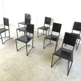 Vintage post modern dining chairs, set of 8