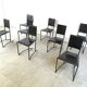 Vintage post modern dining chairs, set of 8