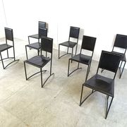 Vintage post modern dining chairs, set of 8