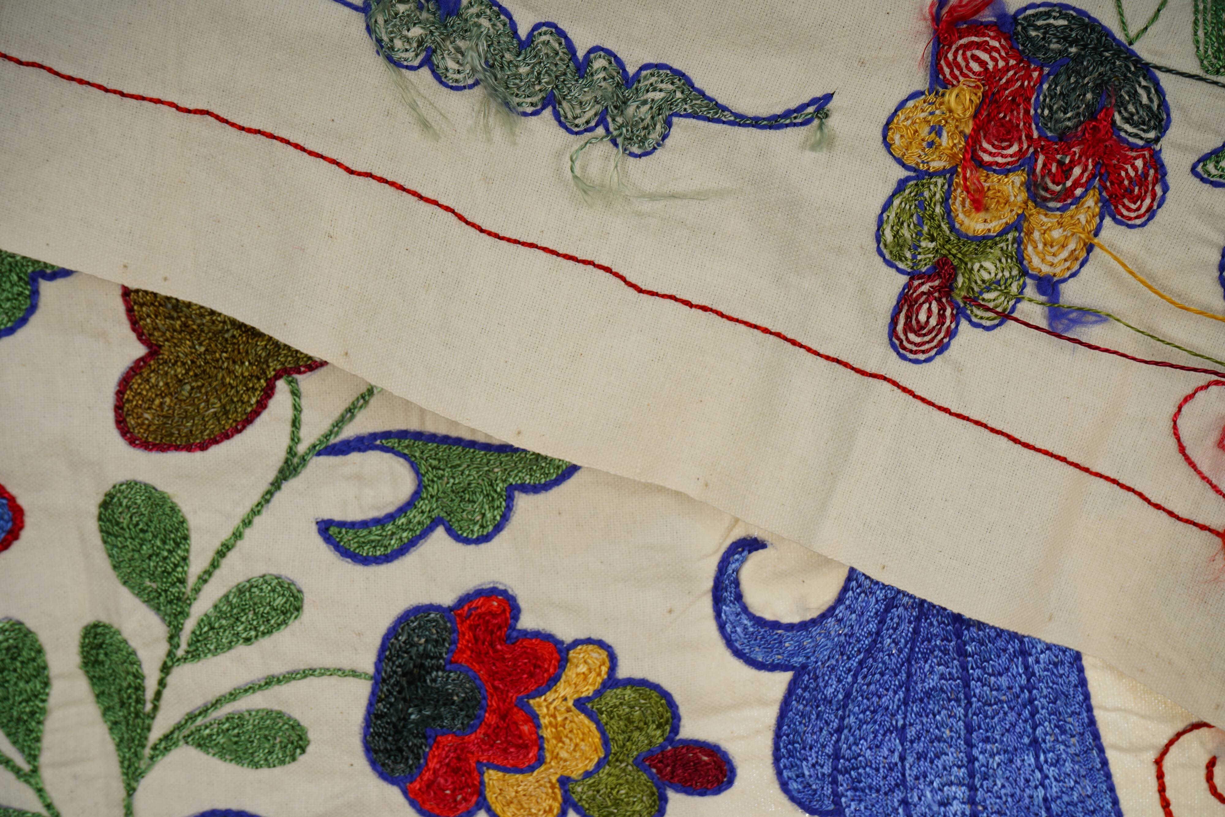 Vintage Turkish hand-knotted rug 46x90 cm