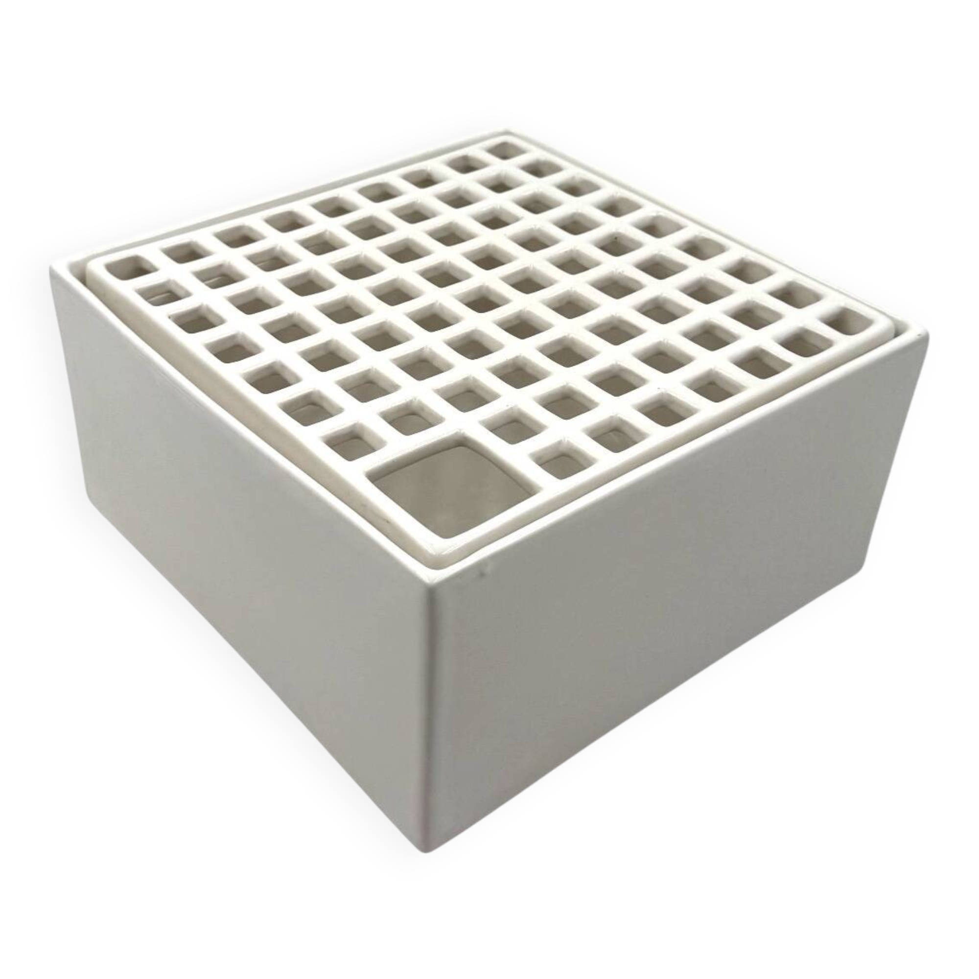 Studio Opi, White space age mod. Ikebana C ceramic vase / ashtray, Gabbiane