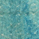 Moroccan blue Berber carpet beni ouarain