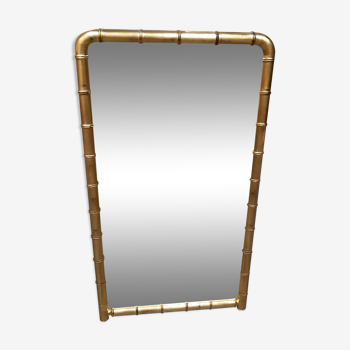 Golden bamboo mirror 129x73