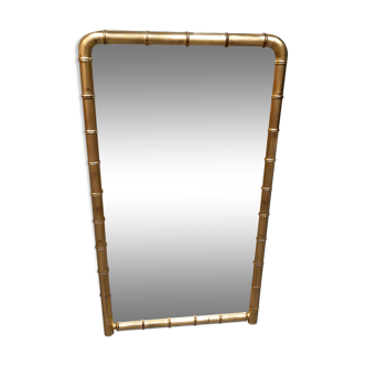 Golden bamboo mirror 129x73