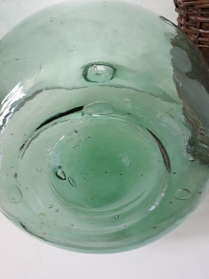 Demijohn Aleyense bluish green