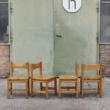 Hongisto pine dining table & chairs by Ilmari Tapiovaara for Laukaan Puu