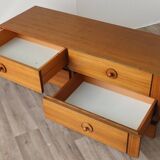Vintage low teak sideboard, 1970