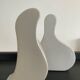 Duo vases vintage céramique émaillé forme organique 