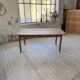Beech and pine farmhouse table with spindle legs 170 cm