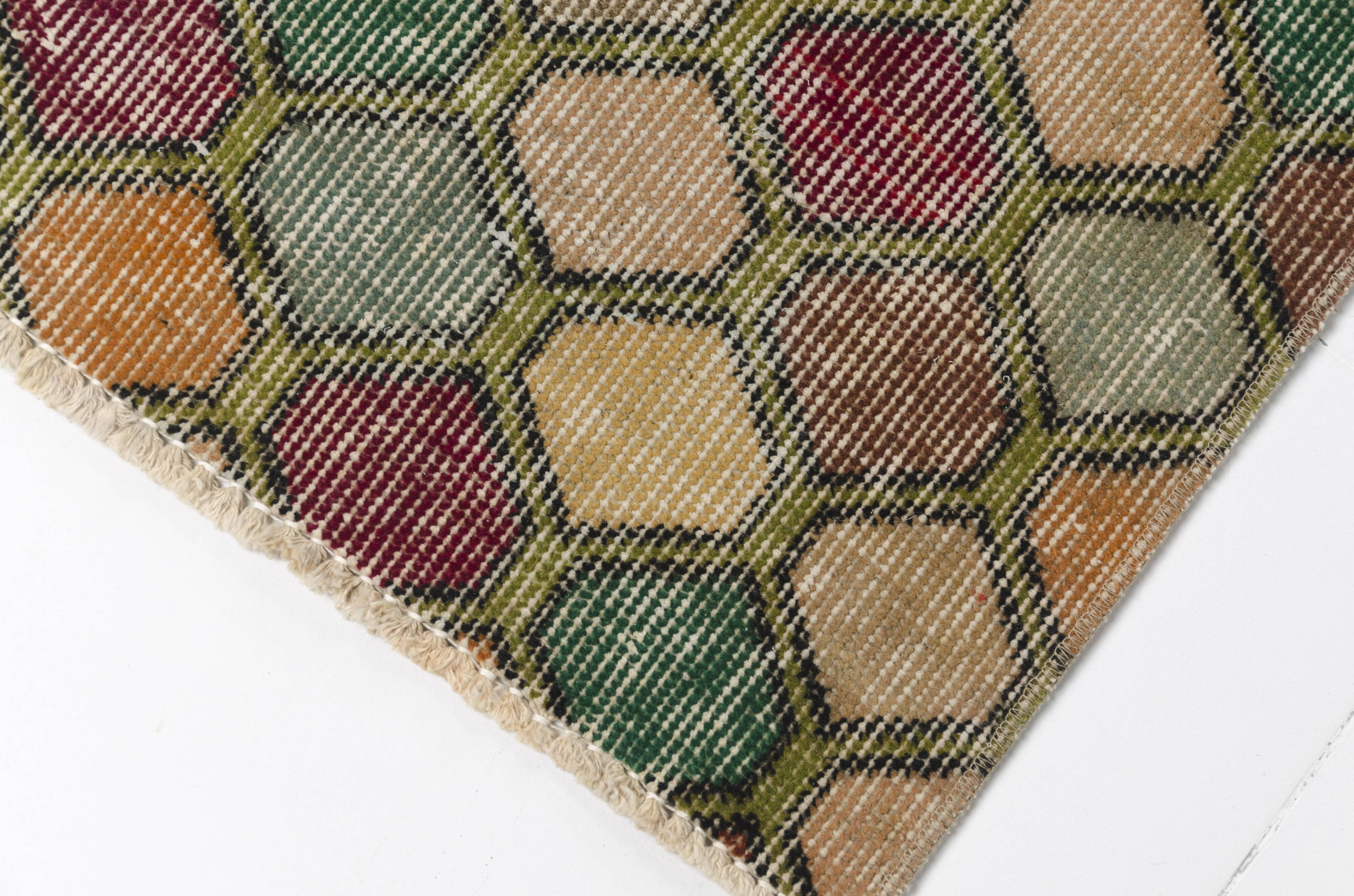 Multicolour Vintage Handmade Rug sku1100