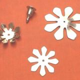 Brass flower candle holder