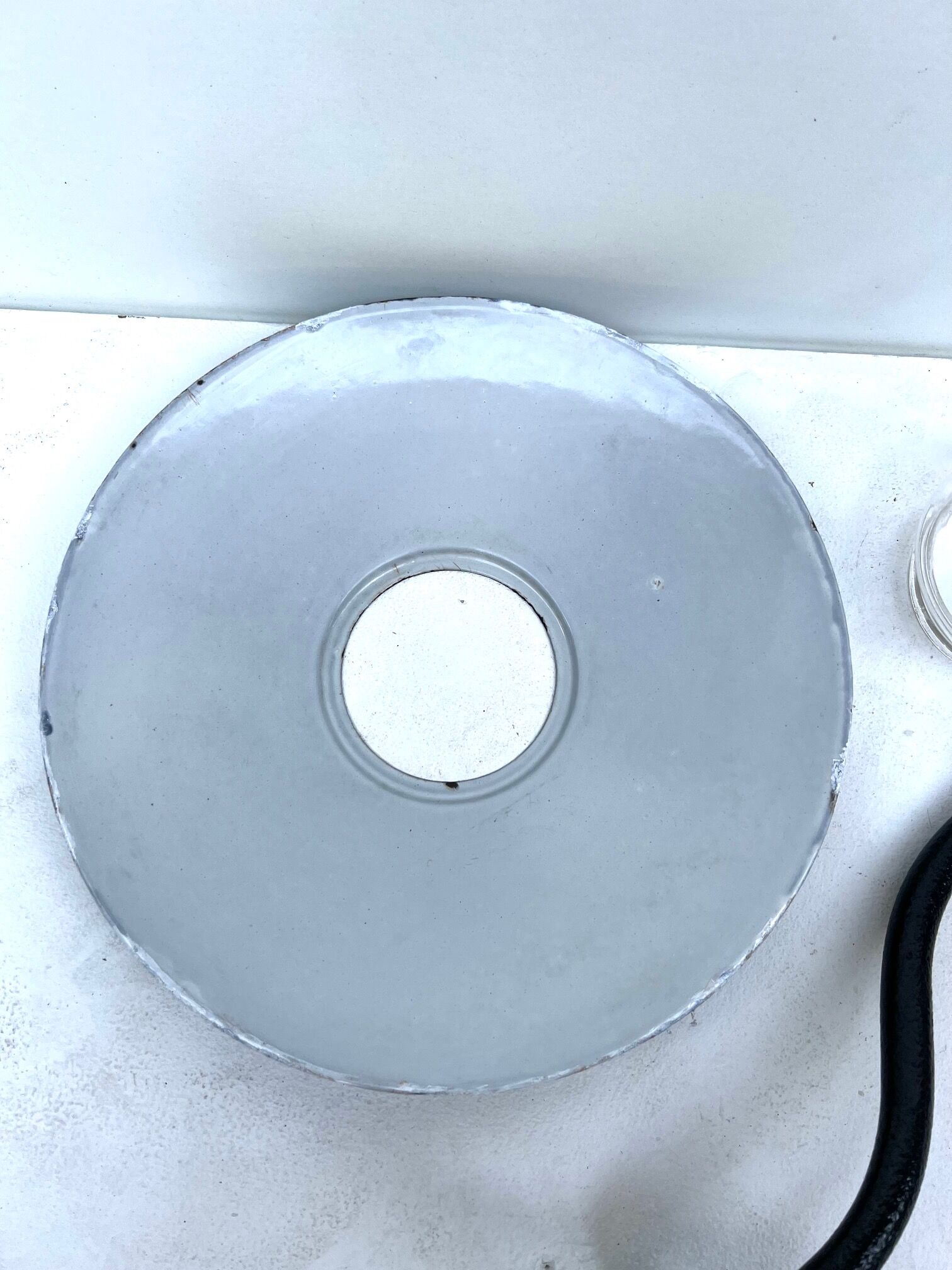 Wall lamp COL de Cygne authentic steel cast old lamp 1920 1930