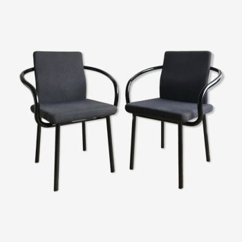 Pair of Mandarin armchairs, Ettore Sottsass, Knoll edition 1987