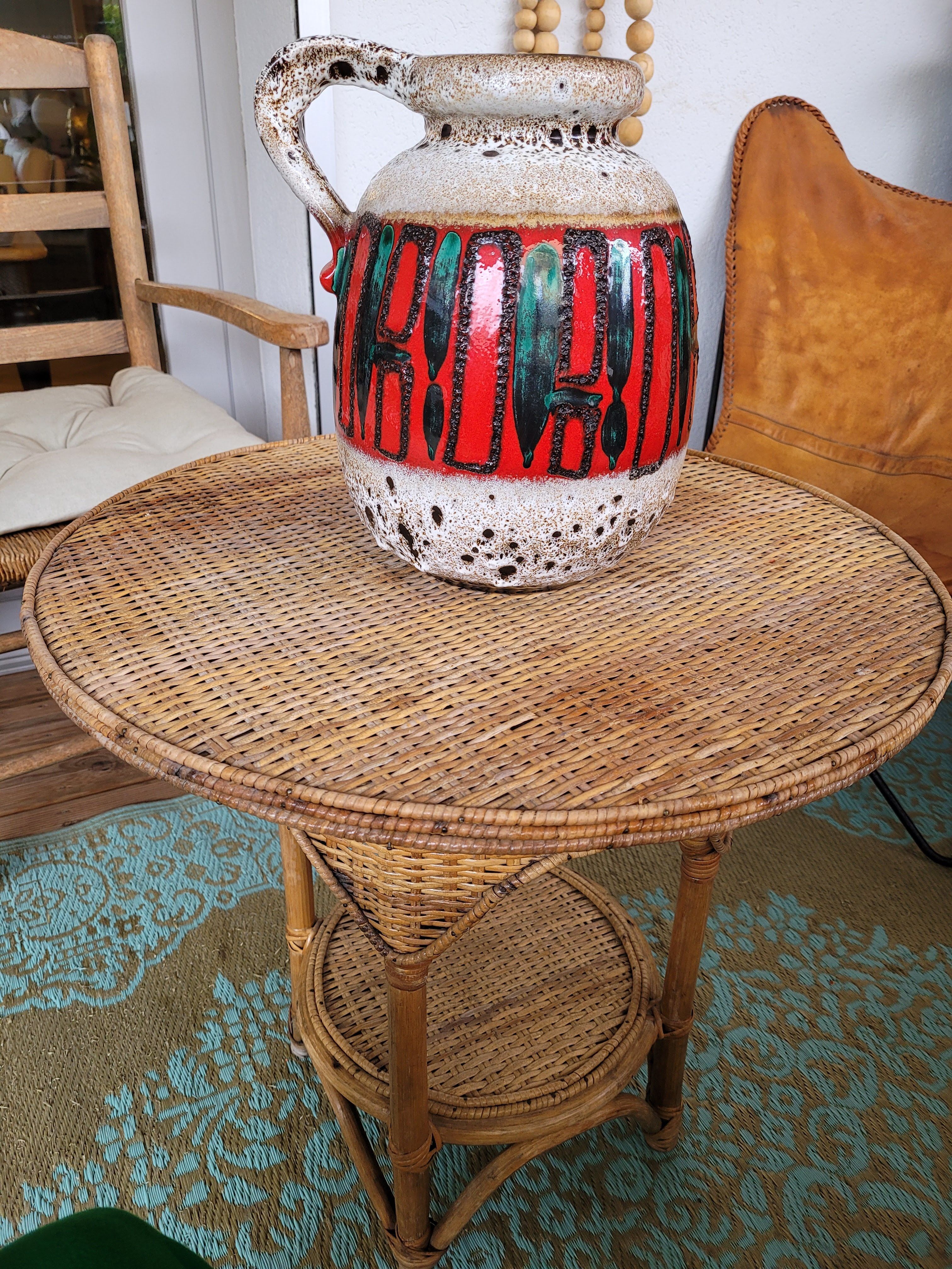 Vase West Germany fat lava 70