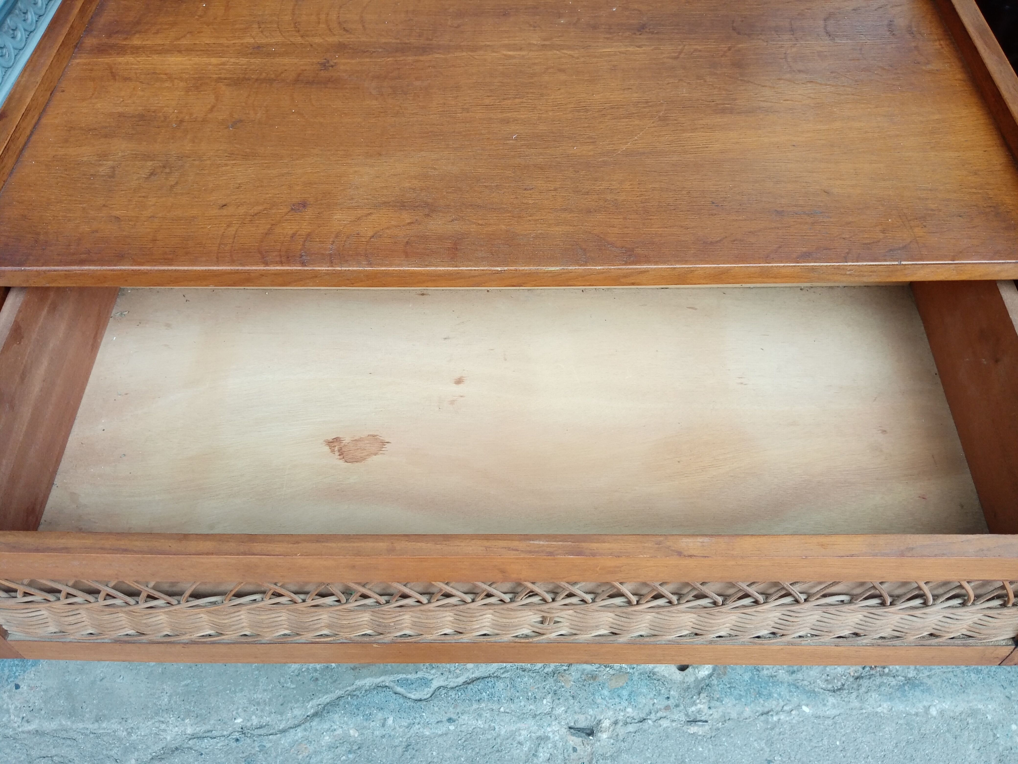 Chest of drawers vintage foot compass 3 drawers