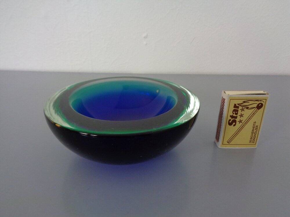 Sommerso Murano Glass Bowls by Flavio Poli, 1960s, Set of 4