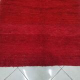 Red Moroccan wool rug 250cm x 150cm