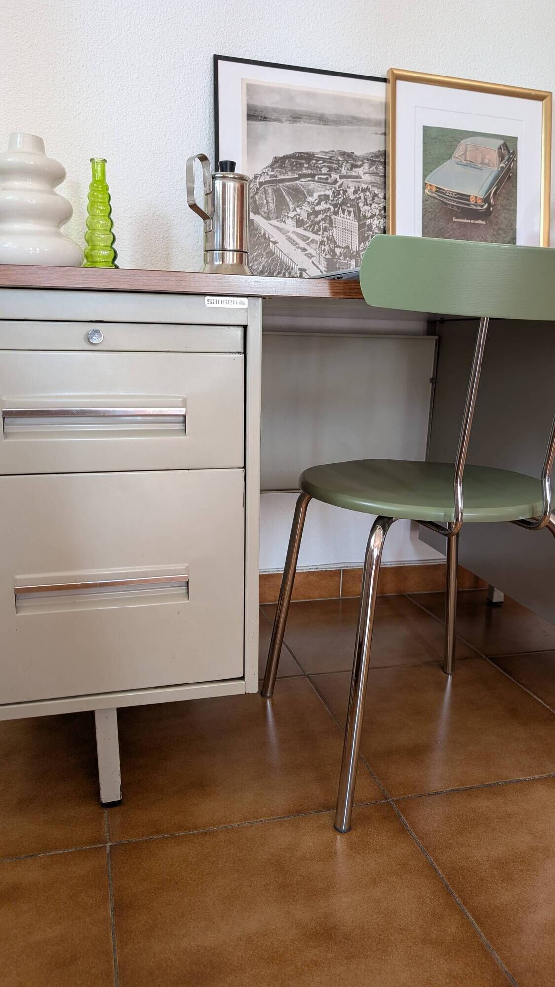 Industrial desk sansen from the 1970s.