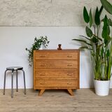 Vintage dresser in oak foot compass