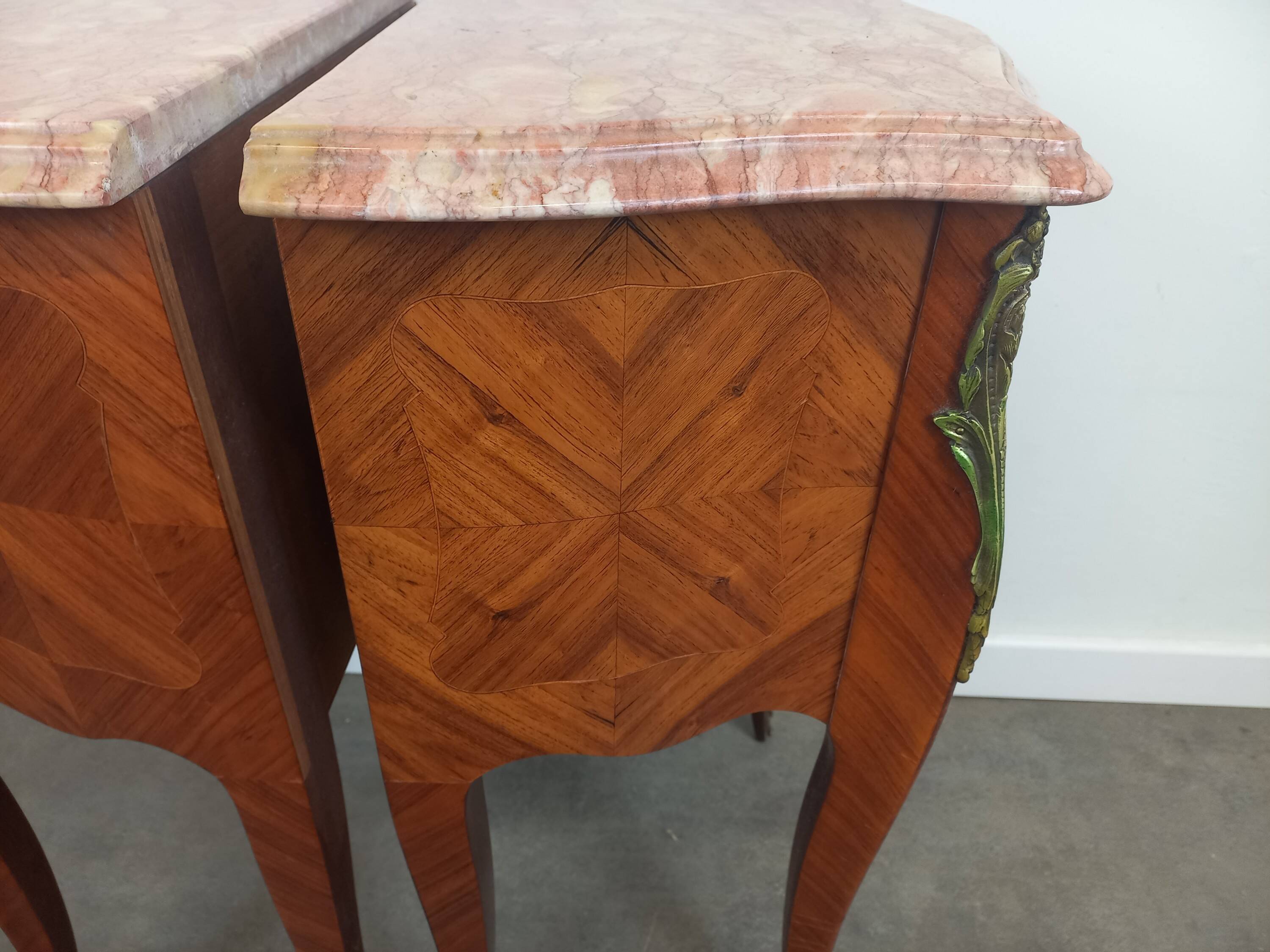 Pair of Louis XV style bedside tables