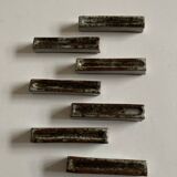 Set of 7 modernist pyrite stoneware potter's knife holders 1970