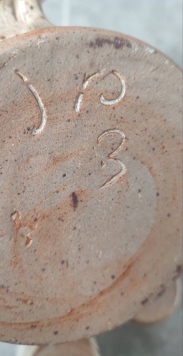 Service trio in pyrite stone Puisaye Jean-Pierre Prud'homme.