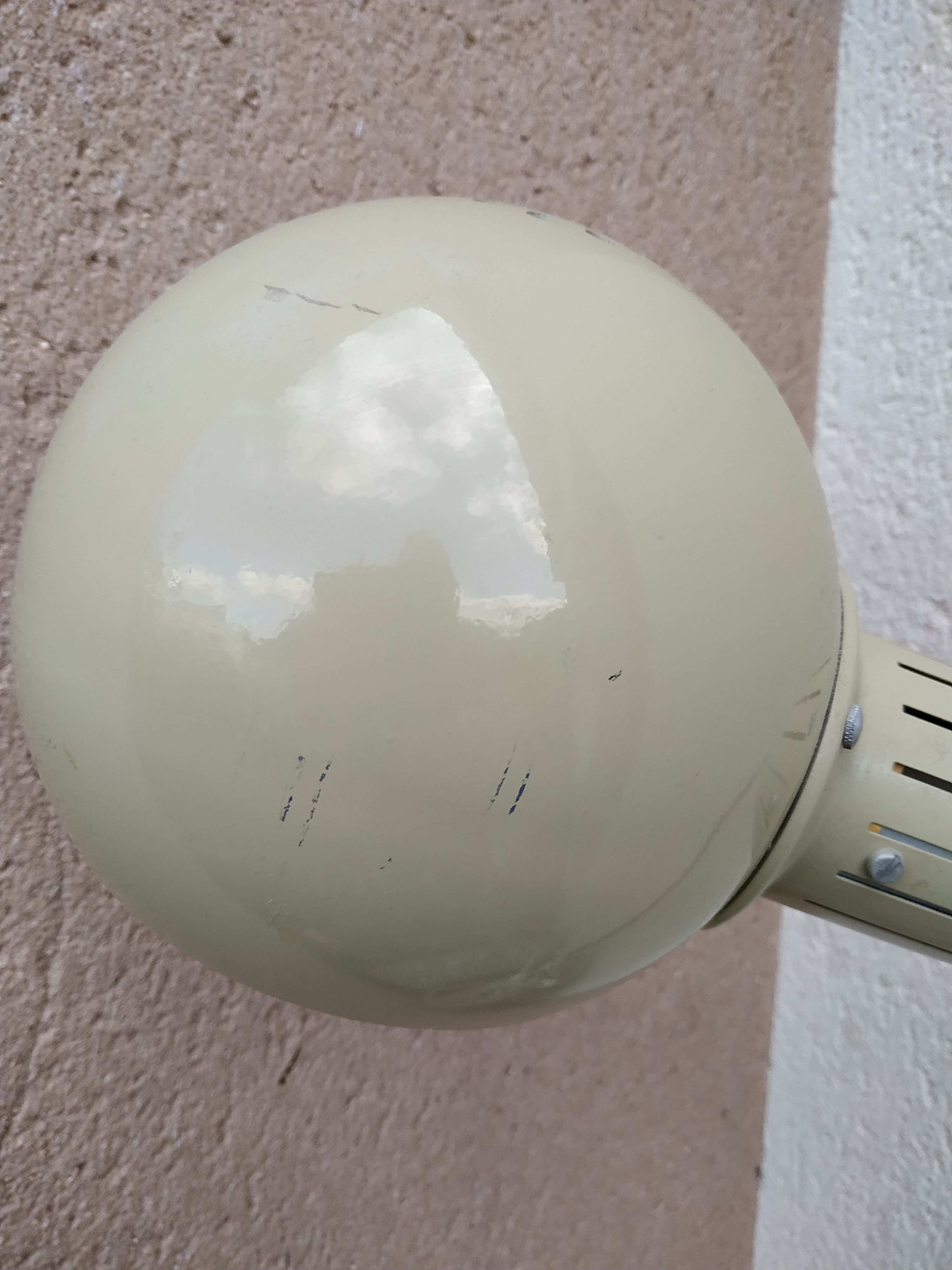 Vintage seventies hose workshop lamp