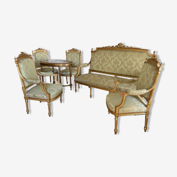 Napoleon III lounge set style louis XVI