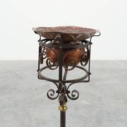 Art Nouveau planter in metal and copper, France ca. 1905