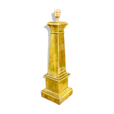 Green glazed ceramic lamp, Manises