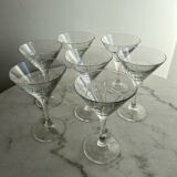 Set of 7 stemmed glasses Arc France
