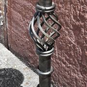 Candle holder or wrought iron candlestick (Height 41 cm)