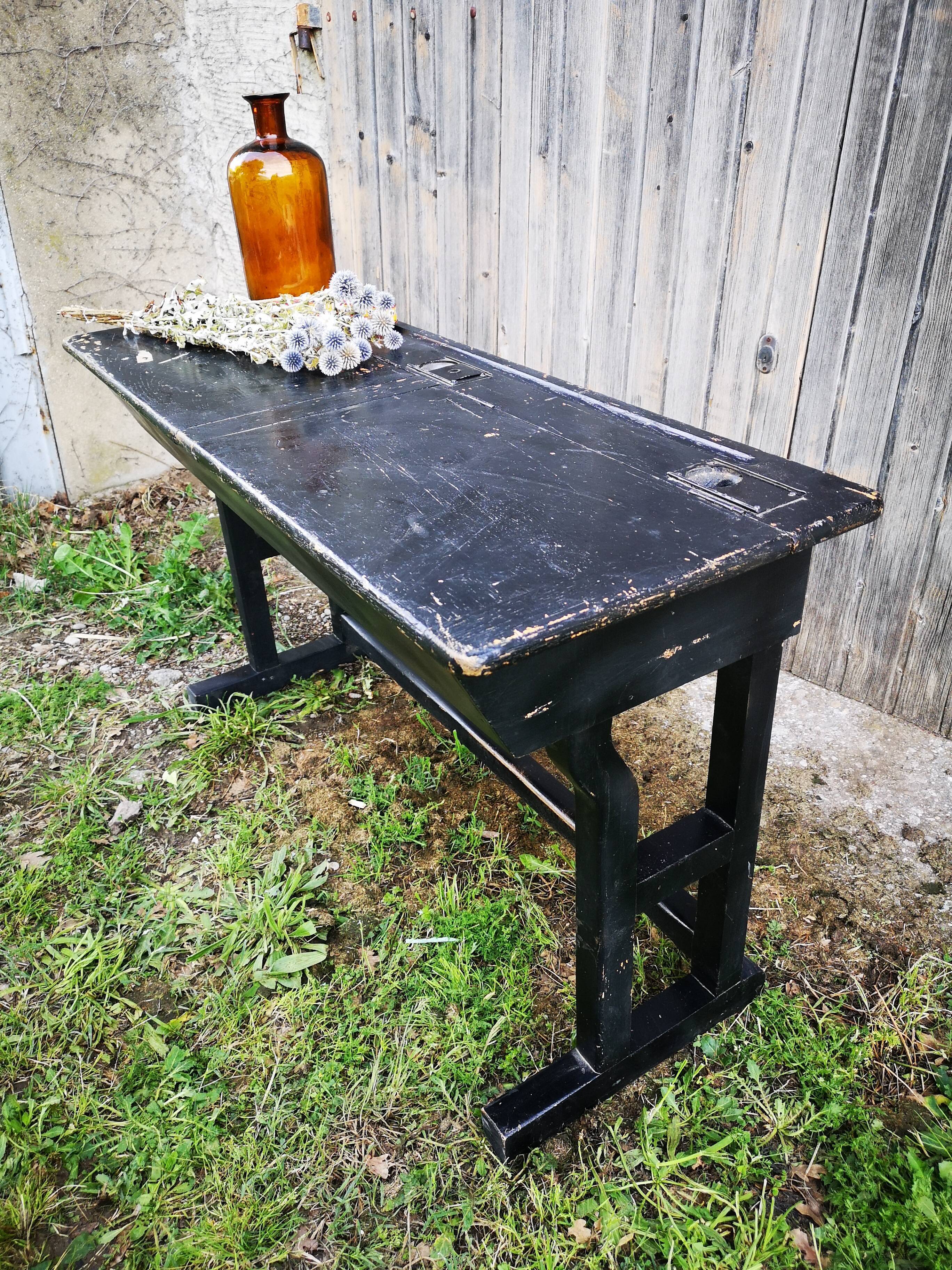 Former schoolboy desk