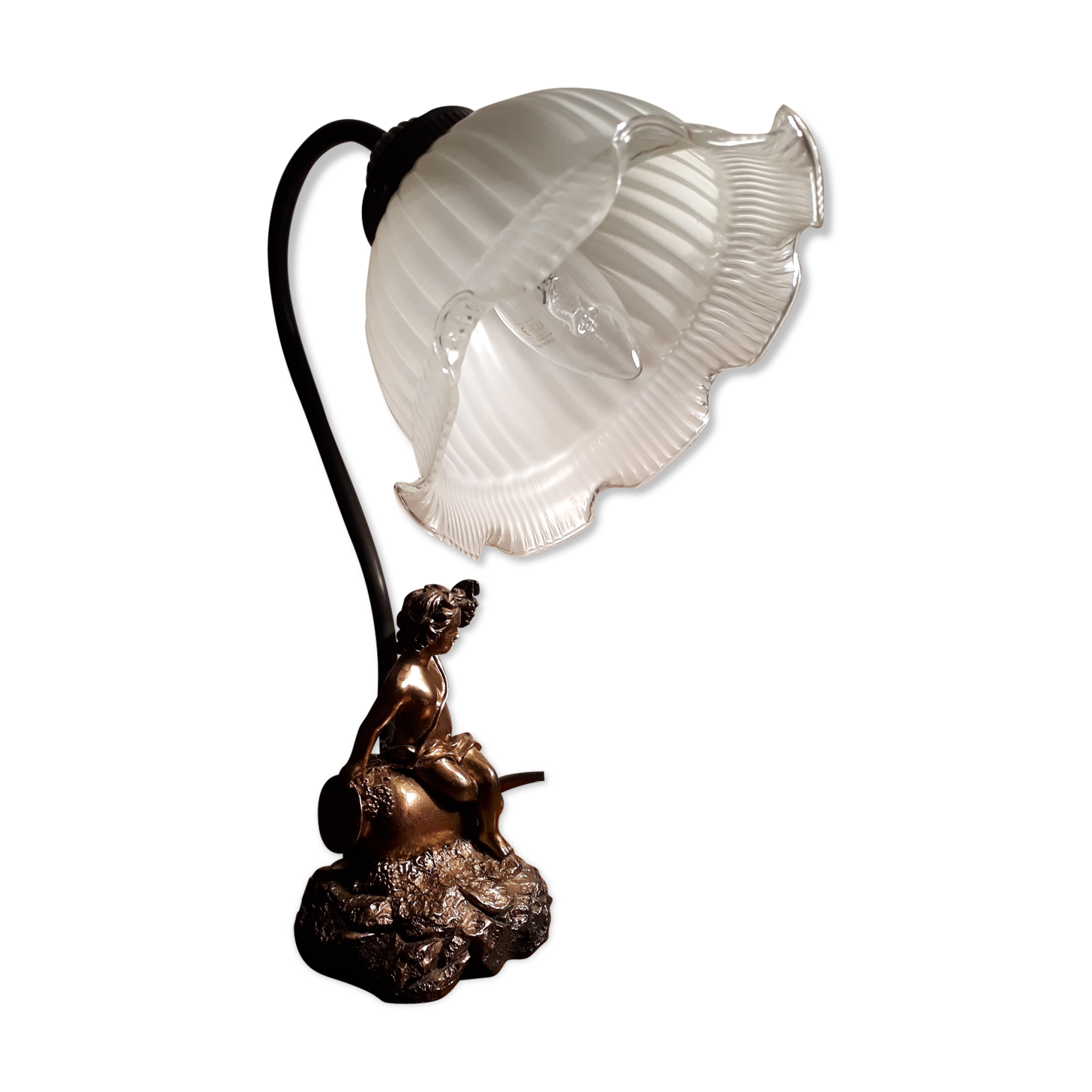 Lampe tulipe style art nouveau