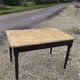Louis Philippe style 1900s bistro farmhouse table with swivel legs