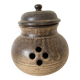 Stoneware pot for onions, garlic, shallots