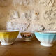 Antique faceted bowls