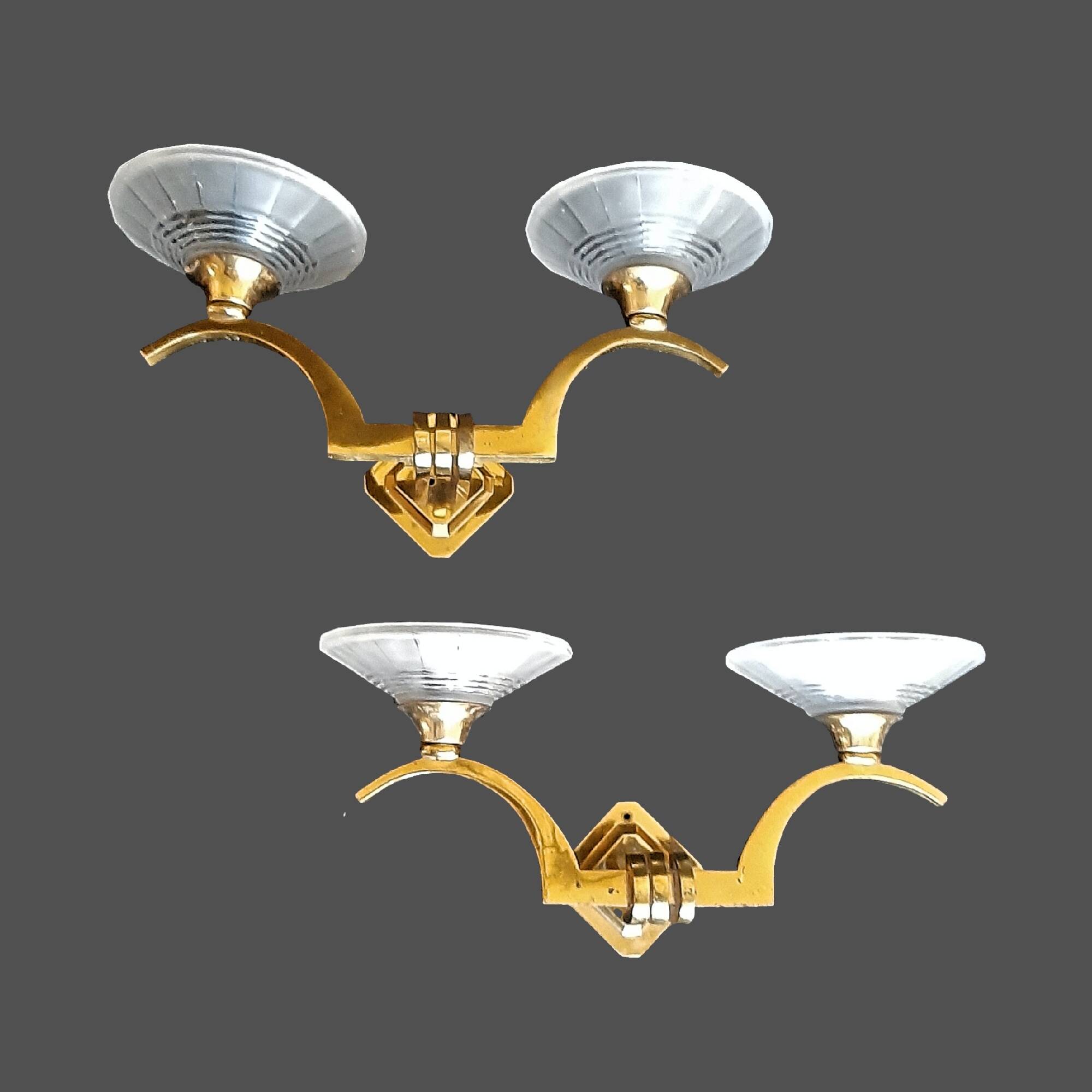 Pair of Art Deco wall sconces