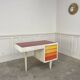 Sixties desk in wood and glass