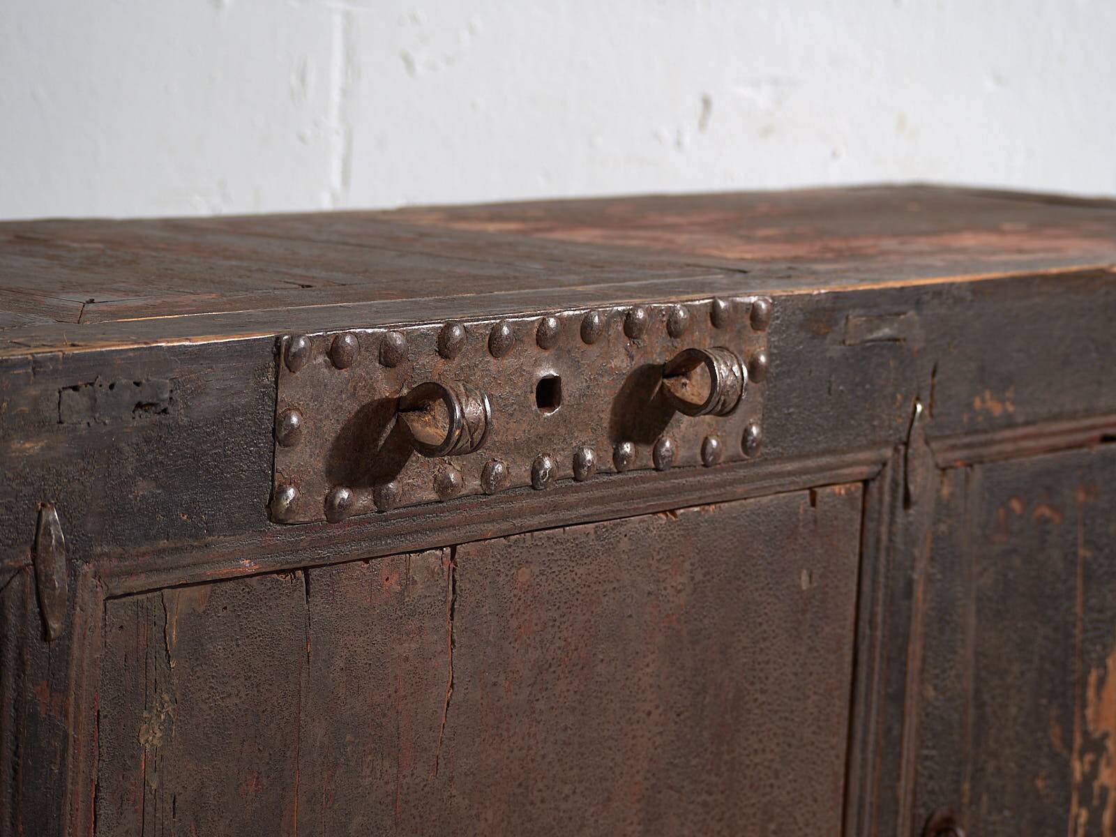 Antique sideboard in dark tones (c.1900) #26